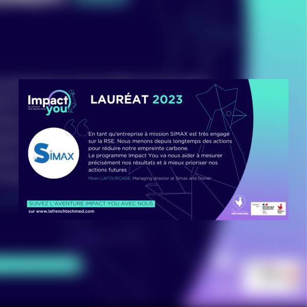 SIMAX sélectionné par la French Tech Méditerranée et son projet ImpactYou 2023